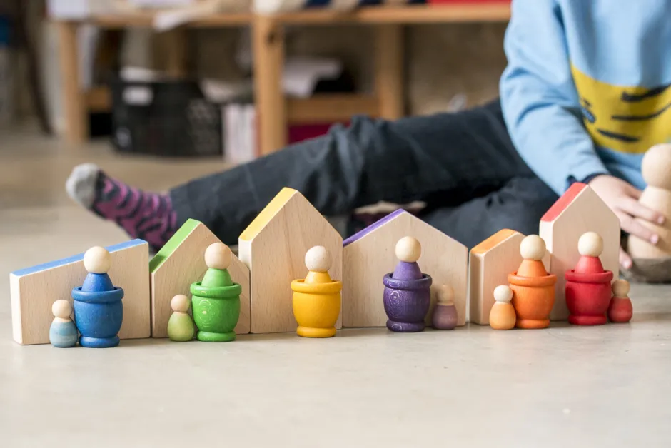 Hot Baby Nins Houten Speelset 6-delig 18-180 Open Ended Play