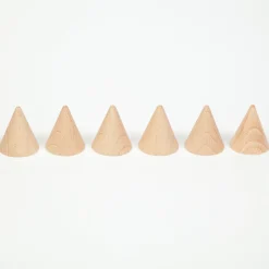 Clearance Houten Cones Natuurlijk set 6-delig 16-149 Open Ended Play