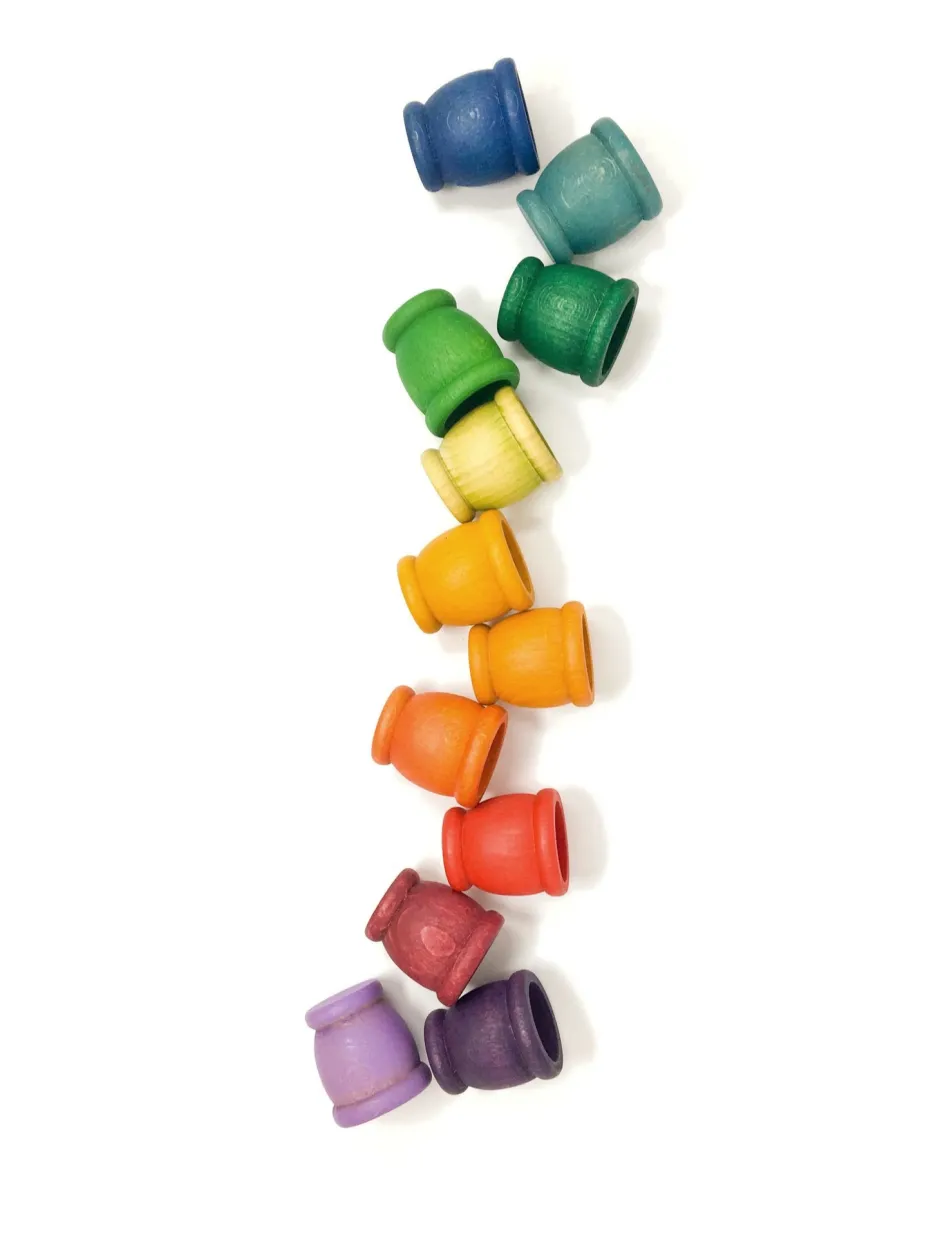 Hot Mates Houten Kopjes 12-delig 18-183 Open Ended Play