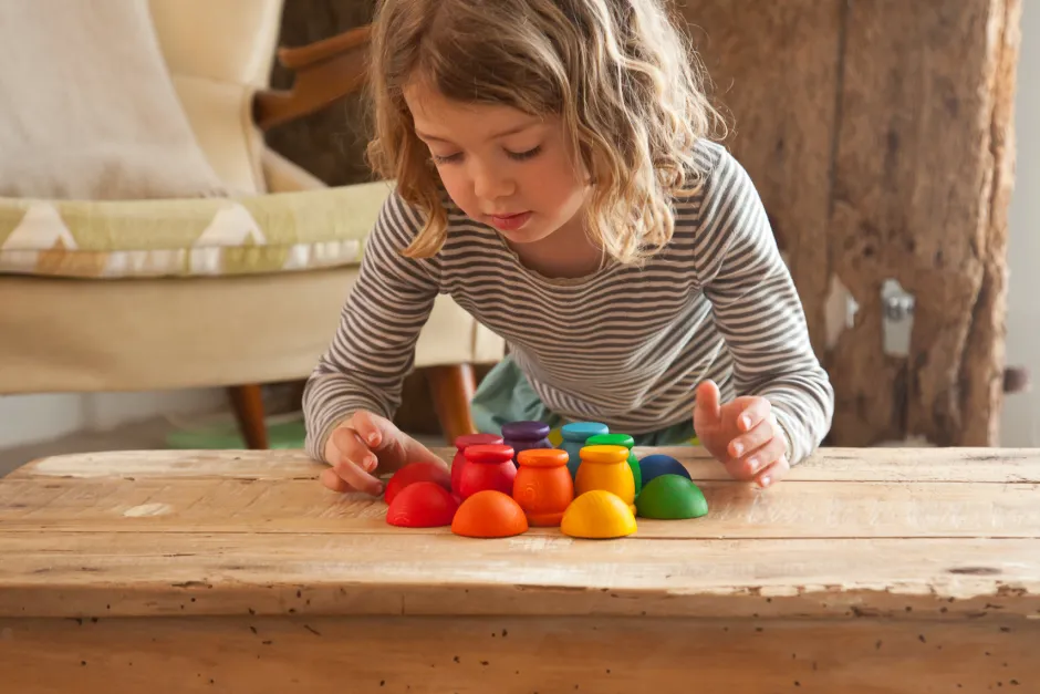 Hot Mates Houten Kopjes 12-delig 18-183 Open Ended Play