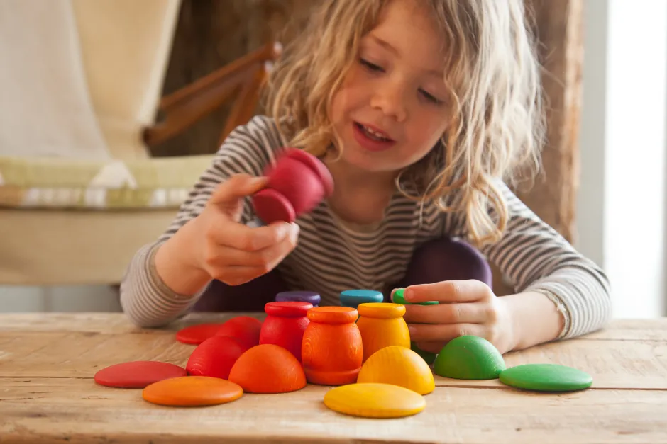 Hot Mates Houten Kopjes 12-delig 18-183 Open Ended Play