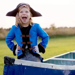 Commodore Pirate Jasje Broek en Hoed size US 3-4 Verkleedkleding