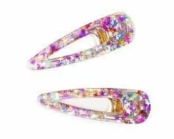 Online Haarclips Gel Sparkle Set 2-delig Sieraden
