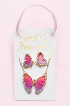 New Sieradenset Butterfly Necklace&Earring Sieraden