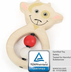 Best Grijpfiguur Grijpring Geit Hout Babyspeelgoed