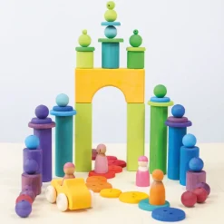 Hot Houten Regenboog Kralen set 36-delig 10240 Open Ended Play