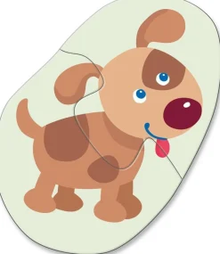 New 4 Eerste Puzzels Jonge dieren 2pcs Legpuzzels