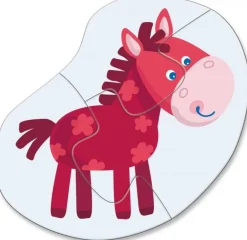 New 4 Eerste Puzzels Jonge dieren 2pcs Legpuzzels