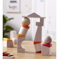 Hot 3D Compositiespel Blokken Scheve Torens Open Ended Play