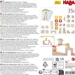 Hot 3D Compositiespel Blokken Scheve Torens Open Ended Play
