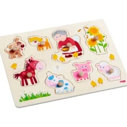 Outlet Inlegpuzzel Oma Linda's Dieren 8pcs Knoppuzzels