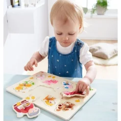 Outlet Inlegpuzzel Oma Linda's Dieren 8pcs Knoppuzzels