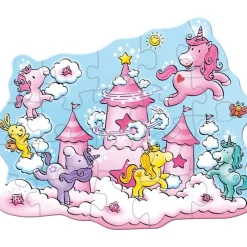 Clearance Puzzel Eenhoorn Flonkerglans Wolkenpuzzelpret 20pcs Legpuzzels