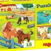 Sale Puzzels Boerderijdieren set 3-pcs Legpuzzels