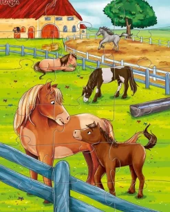 Sale Puzzels Boerderijdieren set 3-pcs Legpuzzels