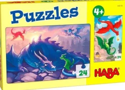 Clearance Puzzels Draken 24pcs set 2-delig Legpuzzels