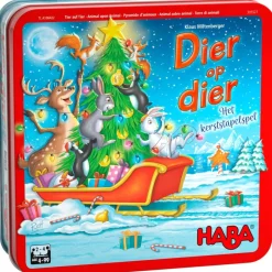 Sale Spel Dier op dier Het Kerststapelspel Haba Spellen