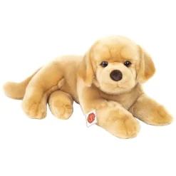 New Knuffel Hond Labrador Retriever Liggend 45cm Hermann Teddy Collection