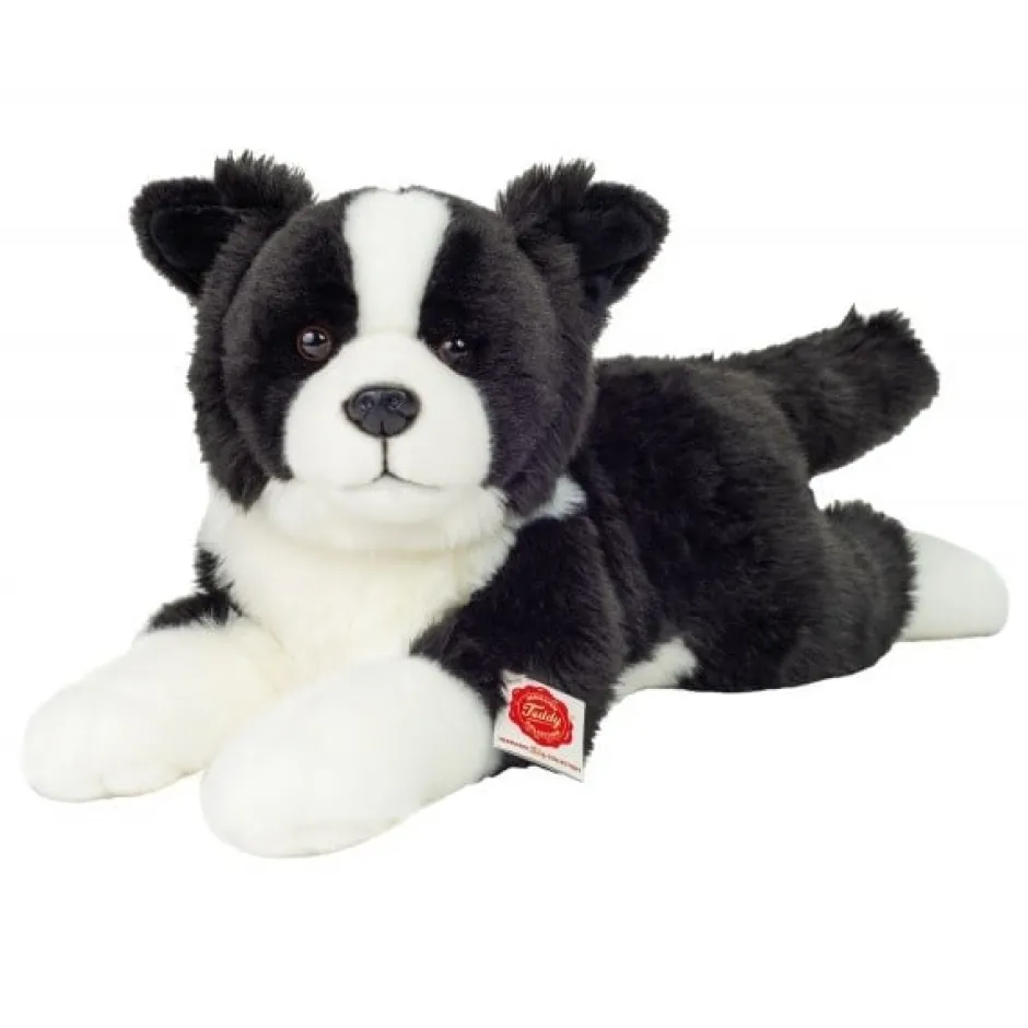 Hot Knuffel Hond Border Collie Liggend 45 cm Hermann Teddy Collection