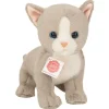 Discount Knuffel Kat Kitten Grijs 24cm Hermann Teddy Collection