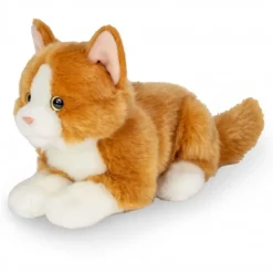 New Knuffel Kat Rood Liggend 20 cm Hermann Teddy Collection