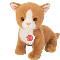 New Knuffel Kat Kitten Rood 24cm Hermann Teddy Collection