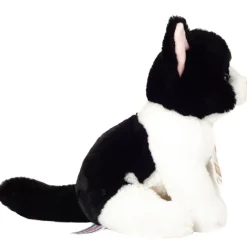 Online Knuffel Kat Zittend Zwart-Wit 20 cm Hermann Teddy Collection
