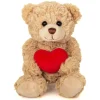 Knuffel Teddybeer met Hartje Beige 20 cm Hermann Teddy Collection