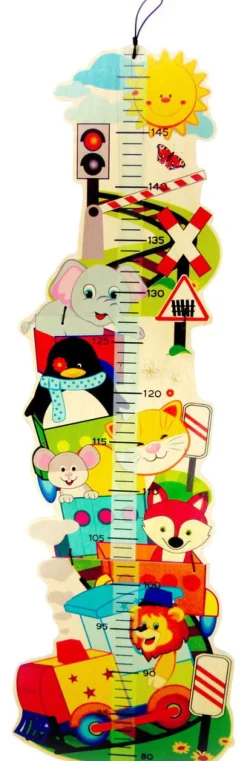 Online Groeimeter Trein Hout Groeimeters