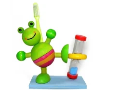 New Tandenpoetsklok Kikker Hout Kleine Cadeautjes|Kleine Cadeaus