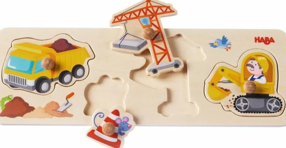 Inlegpuzzel Op de werf Knoppuzzels