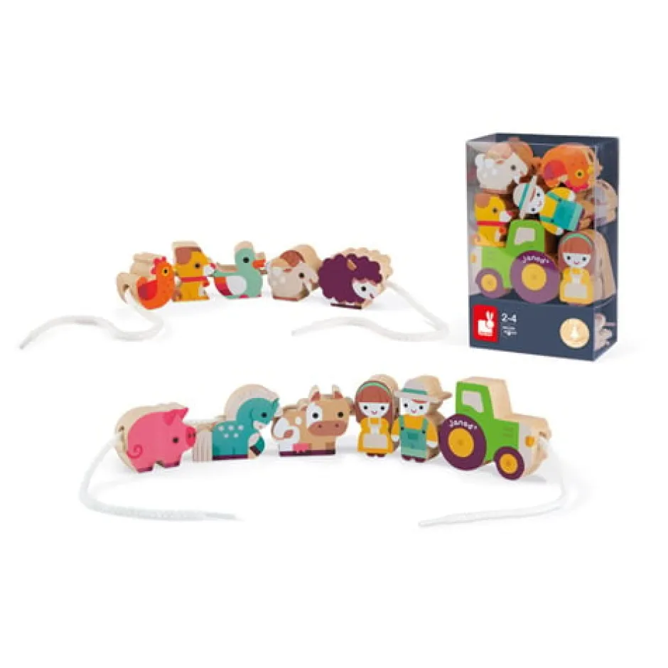 Online Rijgkralen Boerderij Set Hout Creatief