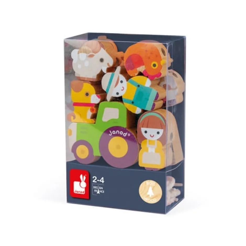 Online Rijgkralen Boerderij Set Hout Creatief