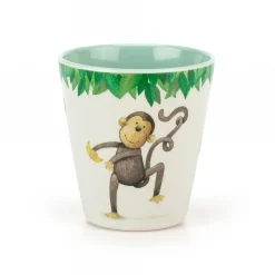 Beker Aap Mattie Monkey Melamine Kinderservies|Kraamcadeaus