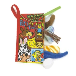 Knisperboek Staartenboek Pet Tails Babyspeelgoed|Voelboeken