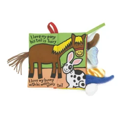 Knisperboek Staartenboek Pet Tails Babyspeelgoed|Voelboeken
