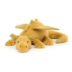 New Knuffel Draak Golden Dragon Huge Beautifully Scrumptious