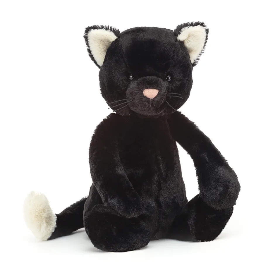 Best Knuffel Kat Bashful Black Kitten Medium Bekijk Alles