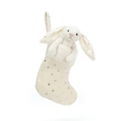 Knuffel Konijn Bashful Twinkle Bunny Stocking Bashfuls|Jingle Jingle Kerst