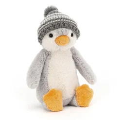 Discount Knuffel Pinguin Bashful Bobble Hat Grey Bashfuls|Kerst