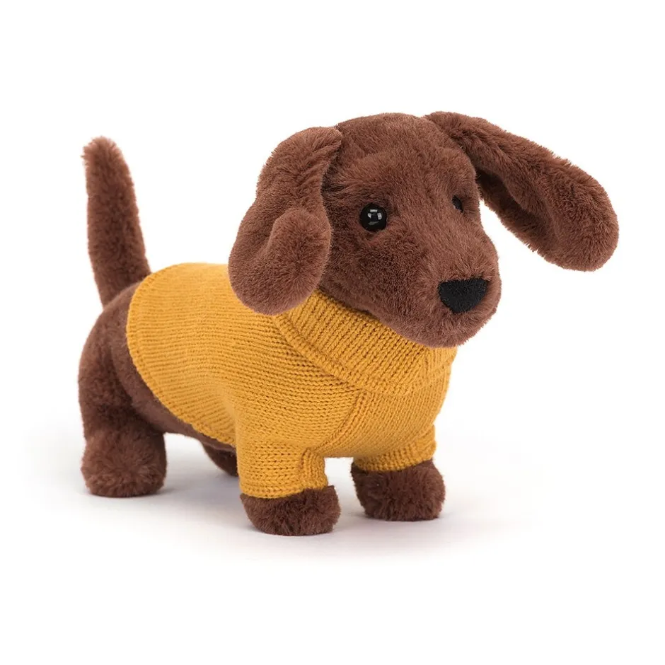 Clearance Knuffel Sweater Sausage Dog Yellow Dressed To Impress