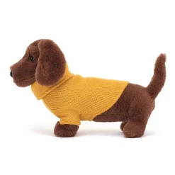 Clearance Knuffel Sweater Sausage Dog Yellow Dressed To Impress