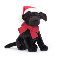 Online Knuffel Winter Warmer Pippa Black Labrador Kerst
