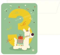 Best Kaart met envelop 3 Alpaca Wenskaarten