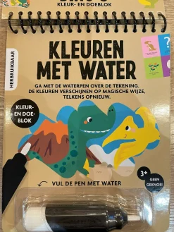 New Kleuren met water Dino's Kleurboeken