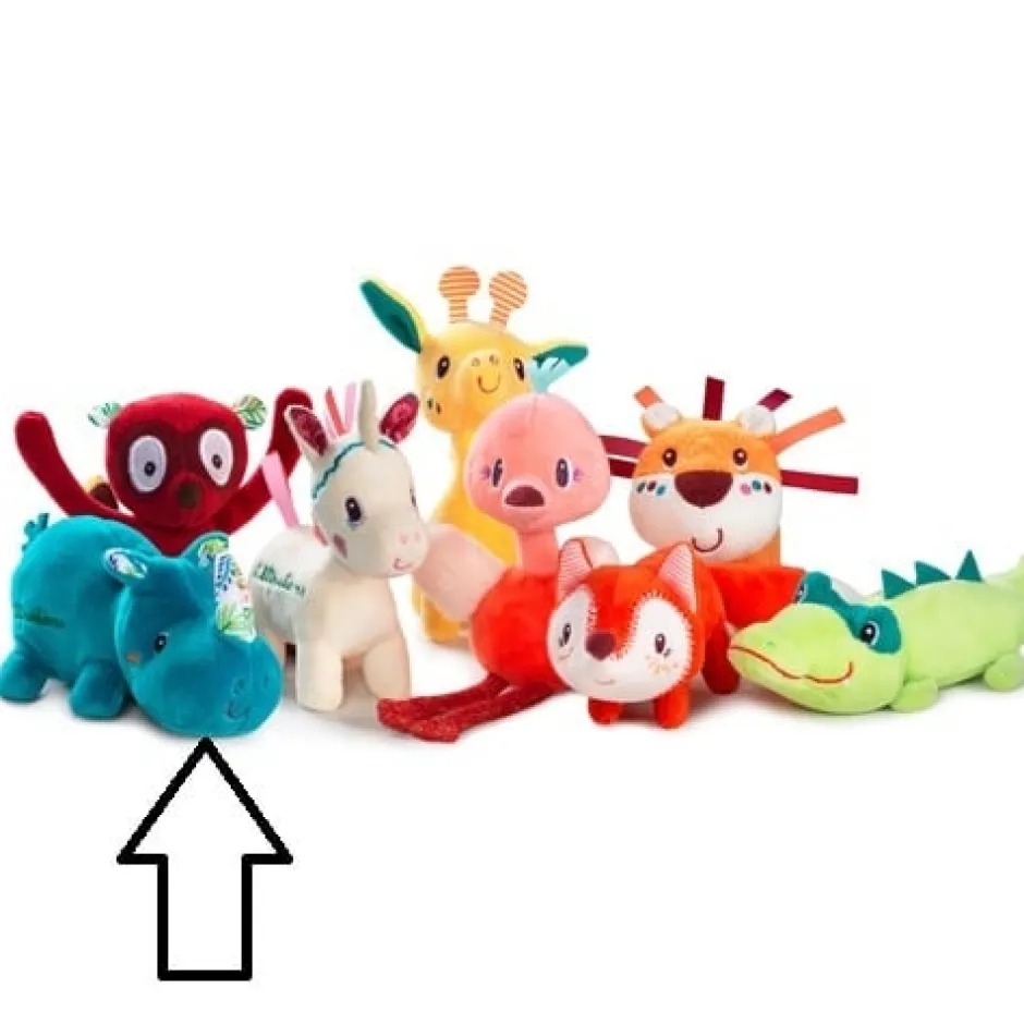 Clearance Knuffel Marius de Neushoorn Minifiguur Marius