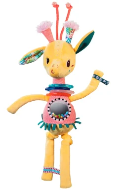 Discount Knuffel Rammelaar Giraf Zia Dansend Babyspeelgoed|Knuffelspeelgoed