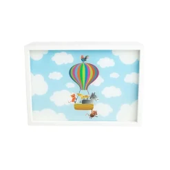 Best Wandlamp Rechthoekig Luchtballon Wit Hout Lampen