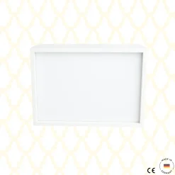 Hot Wandlamp Rechthoekig Draw Here Wit Hout Lampen