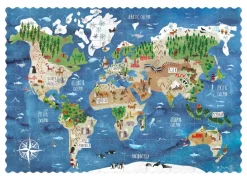 Discount Pocket Puzzel Discover the World 100 pcs Legpuzzels